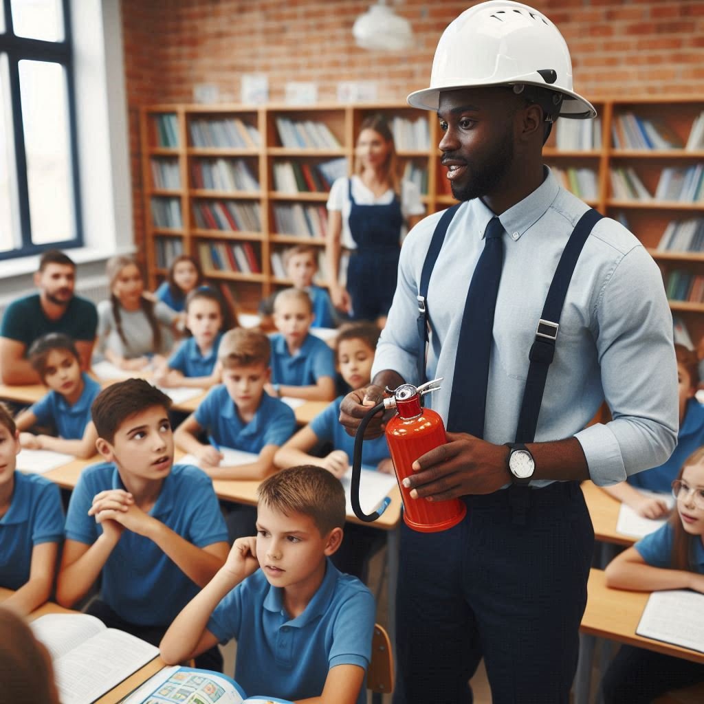 Fire training in school, Fire Safety in Schools,